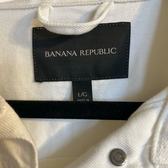 Banana Republic White Denim Jacket - Picture 6 of 6